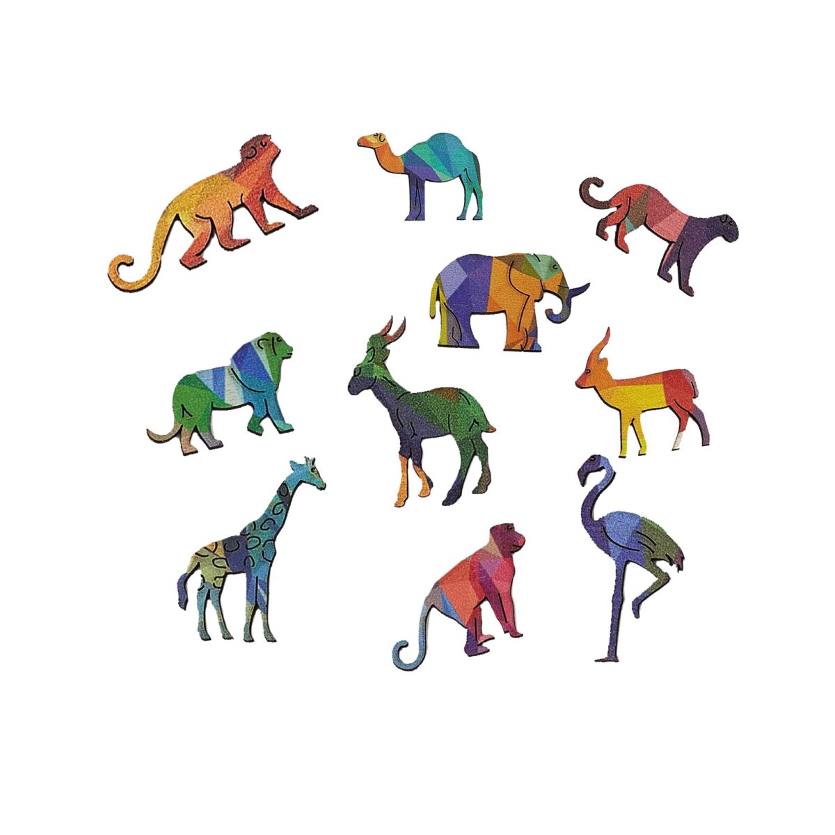 Le Lion Mozaïk Puzzle en bois
